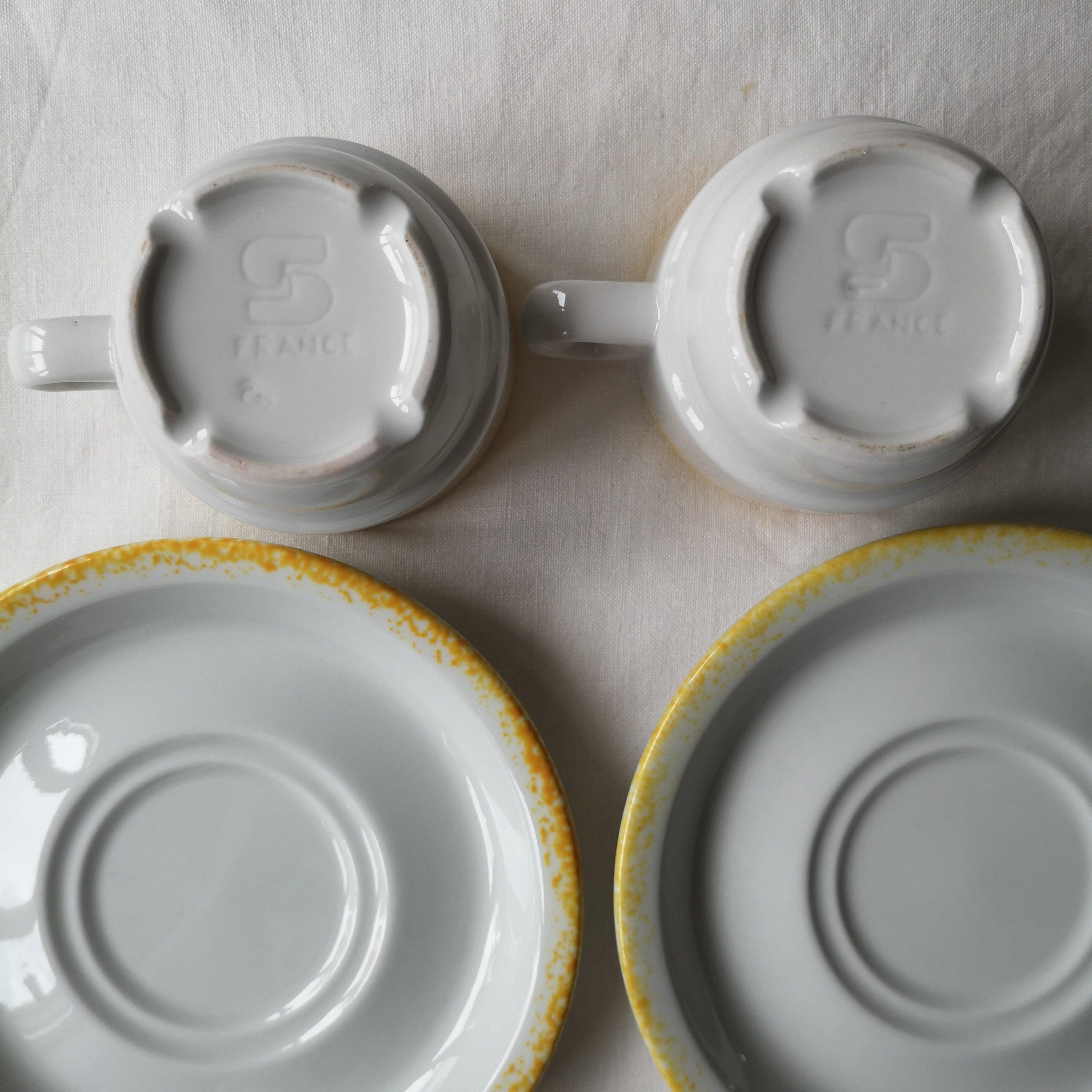 Sarreguemines (サルグミンヌ)   | Vintage cup&saucer x2 ヴィンテージカップx2 ②