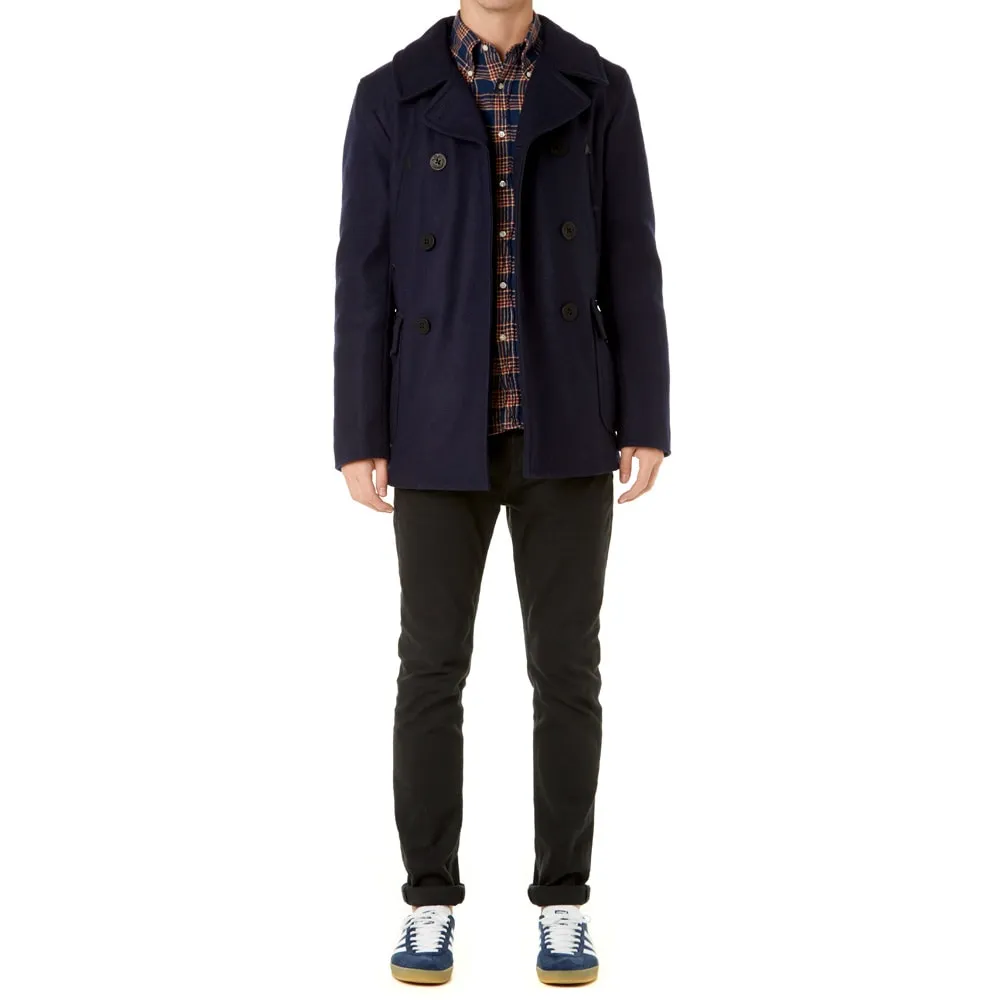 Spiewak Golden Fleece Melton Pea CoatNavy