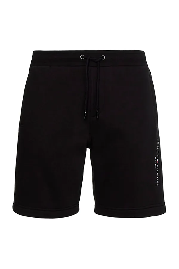 Tommy Hilfiger Logo Fleece Shorts Black