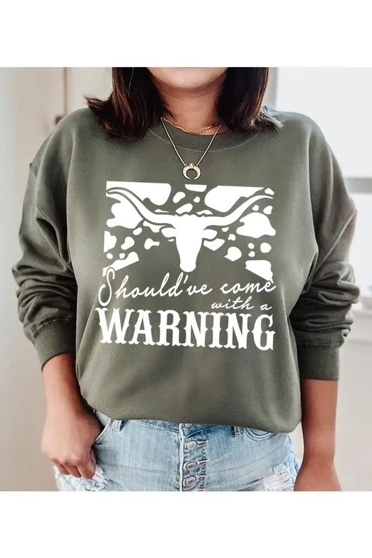 Western Cow Animal Graphic Fleece Sweatshirts