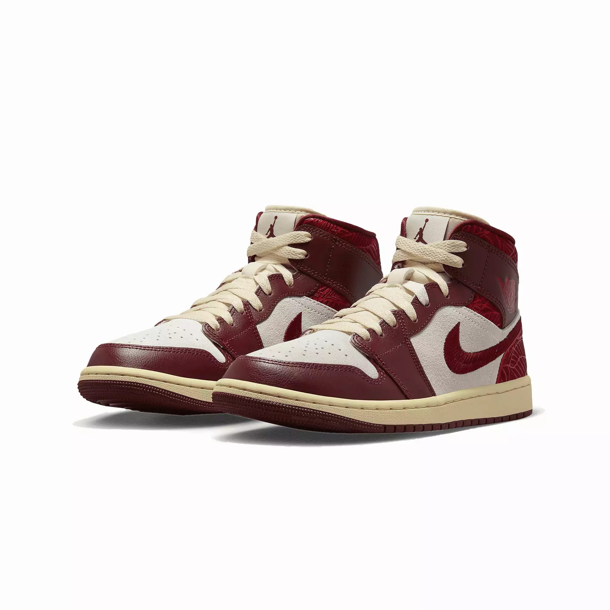 WMN'S AIR JORDAN 1 MID SE 'TEAM RED/UNIVERSITY RED-SAIL-MUSLIN'