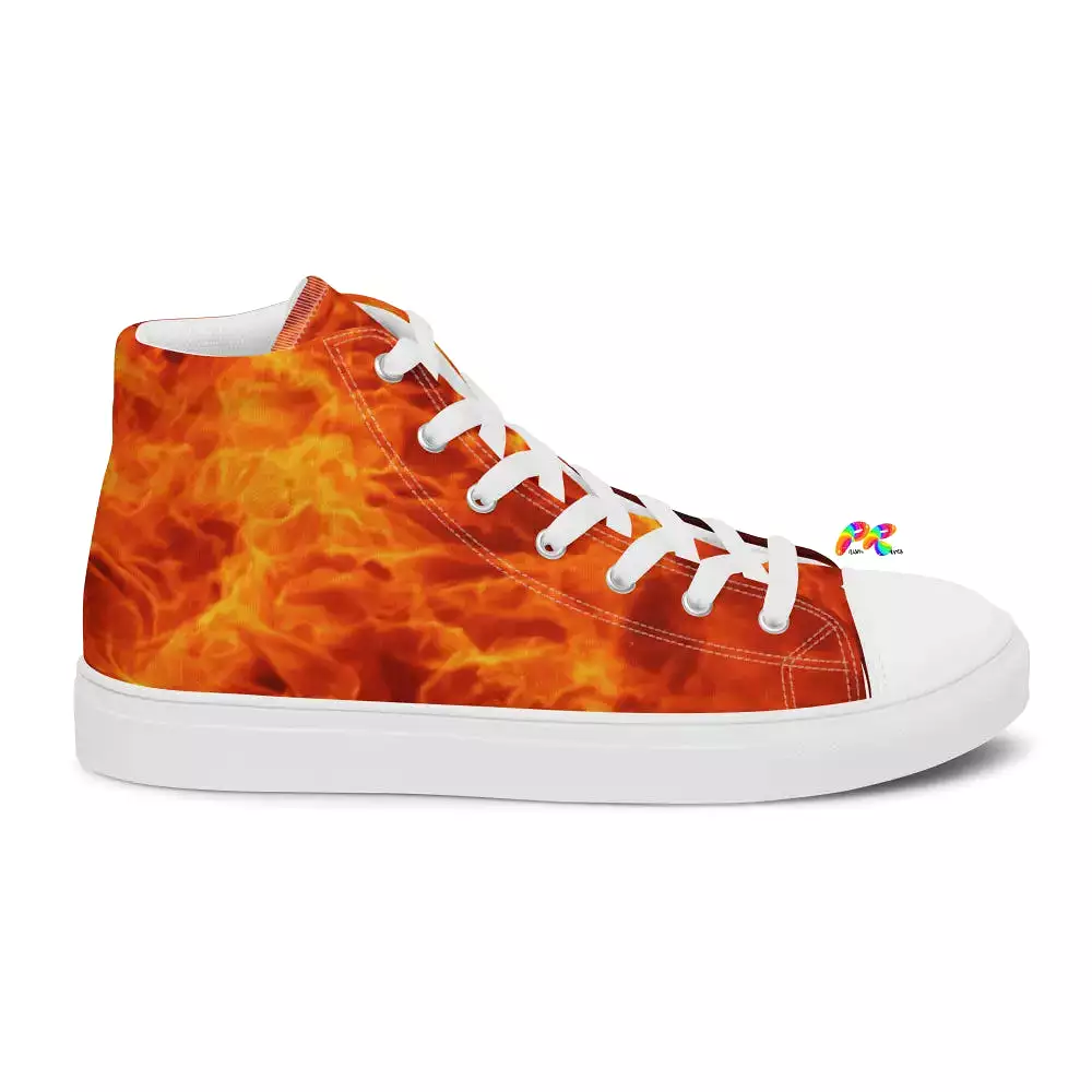 Women’s Fire High Top Canvas Shoes